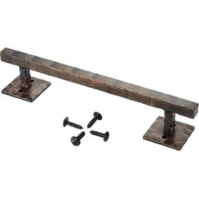 Sliding Barn Door Handles,12 Inch Heavy Duty Large Rustic Design Barn Door Pull, for DIY Sliding Barn Door, Gate, Shed, Garage | Square Solid Metal Material, ORB