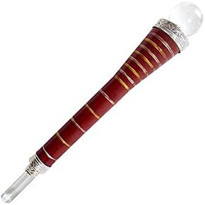 Wooden Long Metaphysical Healing Wand 9" | Wooden Long Gemstone Wand | Dynamic Energy Chakra Balancing & Aura Cleansing Healing Stick | Meditation Reiki Yoga Spiritual Divination Tool