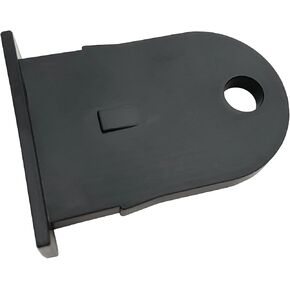 Outdoor Resin Shed Hasp Latch, Plastic Hasp Latch,Newly Upgraded Black Solid Core Plastic Fits for Rubbermaid