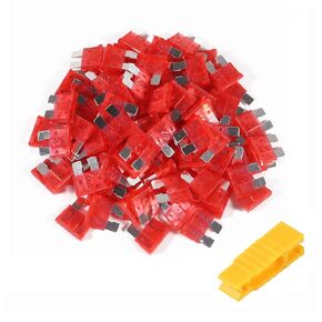 DIANN 100pcs 30A Standard Car Fuses 30 AMP Automotive Fuse 12V 24V 32V Blade Fuse with Fuse Puller for Cars Trucks Boats Automotives