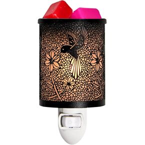 ASAWASA Metal Wax Warmer for Scented Wax,Wax Melt Warmer Electric with Bulb for Warming Scented Candles and Essential Oils(4.57 * 4.57 * 6.38)