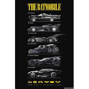 Trends International DC Comics Batman: 85th Anniversary - Batmobiles Wall Poster, 22.37" x 34.00", Premium Unframed Version
