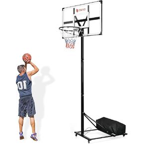 YITAHOME Basketball Hoop Outdoor, Portable Basketball Hoops & Goals, 10 FT Adjustable Basketball Hoop Outdoor with 44in Reinforced Iron Frame Backboard