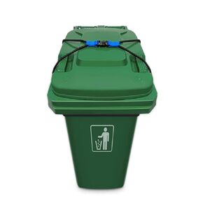 Semetall 2PCS Trash Can Lock for 30-45 Gal Outdoor Garbage Cans,Garbage Can Bungee Cord Lock for Animals,Squirrels,Dogs,Raccoons(Trash Can NOT Included)