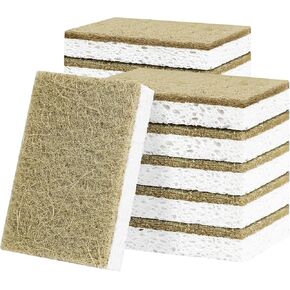 RNOAFAMU Kitchen Sponges, 12 Pack Non-Scratch Sponges for Dishes, Natural Sponges Kitchen for Cleaning, Household