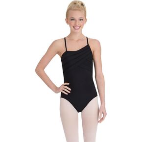 Capezio Geometric Strap Camisole Leotard, Black, Small