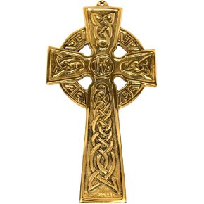 سلتيك كروس معلق على الحائط سلتيك كبير من النحاس بطول 6 3/4 بوصة وعرض 3 3/4 بوصة جاهز للتعليق in Kuwait