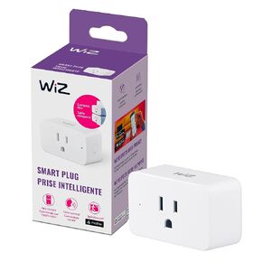 WiZ Connected WiZ Smart Plug Gen 2 - Pack of 1 - Type B - Connects to Your Existing 2.4Ghz Wi-Fi - Control App - Works with Google Home, Alexa and Siri Shortcuts - No Hub Required