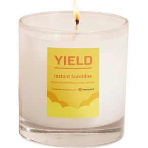 Yield - Mini Retreat Organic Coconut Wax Candle - Firewood, Citrus & Pine Scented Luxury Candle - 50 Hour Burn Time - Essential Oils - Scented Candles - Aromatherapy - Hand Poured in The USA - 8 oz
