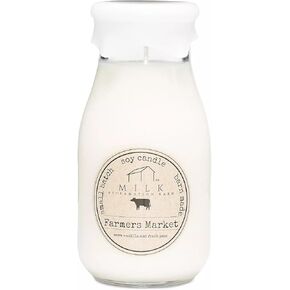 Milk Reclamation Barn's Milk Bottle (13 oz) Candle, Farmers Market