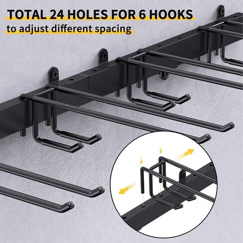 Garage Storage, Garden Tool Organizers Wall Mount Broom Holder Shovel Hanger Heavy Duty Shelving Rack Hanging Hooks Power Tool Organization for Yard Shed Basement in Saudi Arabia