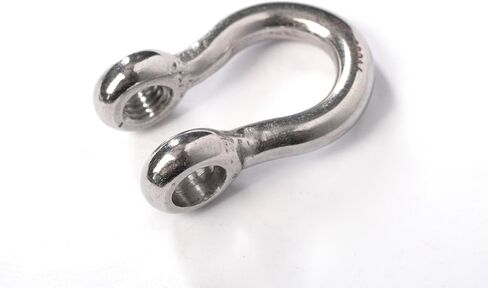 HI-GEAR 316 الفولاذ المقاوم للصدأ 8 مم تكبل القوس البحري، دبوس لولبي على شكل حرف D Clevis عالي التحمل، حد حمل العمل 1300 رطل، الرفع والتزوير والانتعاش، قطر 5/16 بوصة، حزمة من 8 in Kuwait