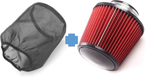 RYANSTAR Air Filter Protective Universal Car Cold Air Filter Protective Cover Dustproof Universal for High Flow Air Intake Filters 76mm 3" High in Saudi Arabia