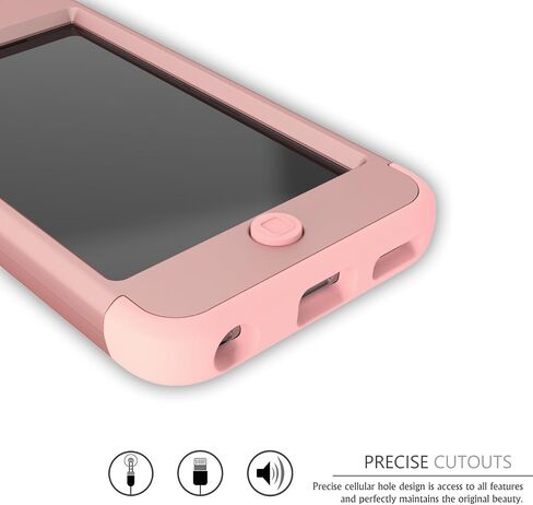 حافظة iPod Touch 5، حافظة iPod Touch 6، حافظة حماية عالية التحمل على شكل فيل جميل لجهاز Apple iPod touch 5 الجيل السادس، أحمر/أسود in Saudi Arabia