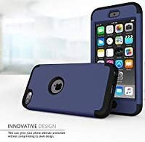 حافظة iPod Touch 5، حافظة iPod Touch 6، حافظة حماية عالية التحمل على شكل فيل جميل لجهاز Apple iPod touch 5 الجيل السادس، أحمر/أسود in Saudi Arabia