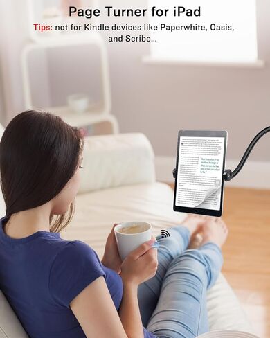 حلقة التمرير عن بعد لـ TikTok، أداة تحويل الصفحة لتطبيق Kindle على iPad iPhone، جهاز التحكم عن بعد لـ TIK Tok، جهاز التحكم عن بعد في مصراع الكاميرا لنظام iOS، Android - وردي مطفي in Kuwait