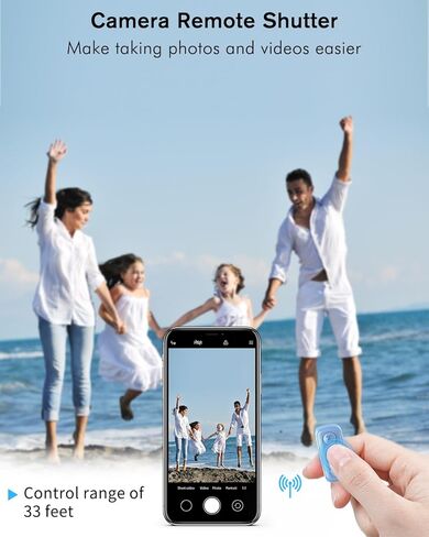 حلقة التمرير عن بعد لـ TikTok، أداة تحويل الصفحة لتطبيق Kindle على iPad iPhone، جهاز التحكم عن بعد لـ TIK Tok، جهاز التحكم عن بعد في مصراع الكاميرا لنظام iOS، Android - وردي مطفي in Kuwait