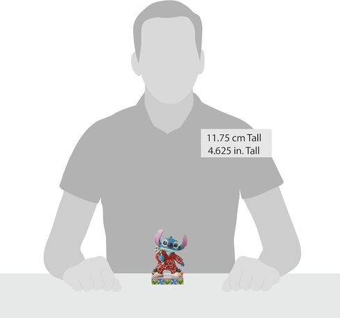 مجموعة Enesco Disney Traditions من تصميم Jim Shore Lilo and Stitch بيجامة عيد الميلاد - تمثال من الراتنج الحجري مرسومة يدويًا بخياطة قابلة للجمع، تمثال ديزني لديكور المنزل، 4.62 بوصة in Saudi Arabia