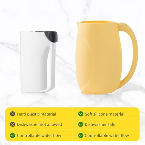 Baby Bath Rinse Cup, Bath Cup for rinsing Hair,The Silicone Material is Soft and Safe, a Good Choice for Baby Bath Products(Cat Yellow) in Saudi Arabia
