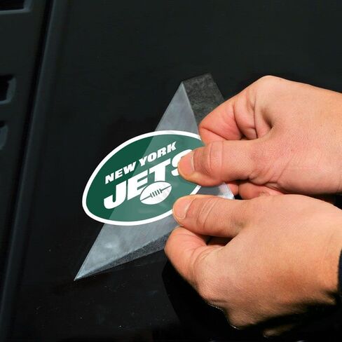 WinCraft NFL New York Jets 63060011 Perfect Cut Color Decal, 4" x 4", Black in Saudi Arabia