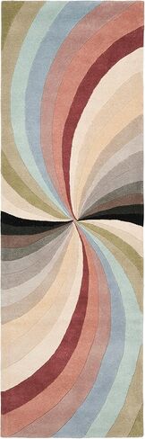 SAFAVIEH Soho Collection 2'6" x 8' Multi SOH783A Handmade Abstract Premium Wool & Viscose Runner Rug in Saudi Arabia