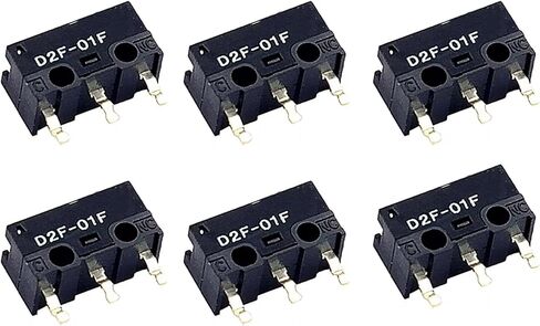 PMMCON 6 قطع D2F-01F D2F01F مايكرو سويتش ميكروسويتش متوافق مع مفتاح الماوس الصغير in Saudi Arabia