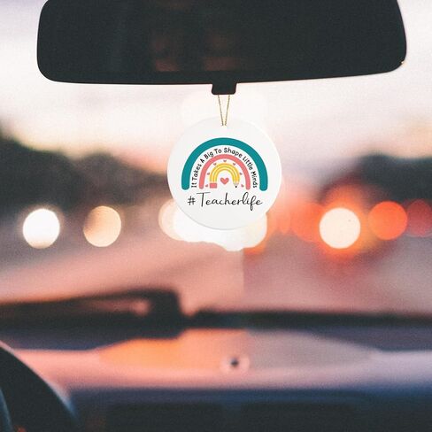 Teacher Appreciation Gifts Teacher Gifts for Women Men Ceramic Ornament Keepsake Sign Round Plaque Valentines Day Gifts for Teacher Best Teacher Gift Ideas Thank You Gifts from Students in Kuwait