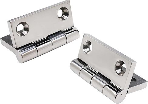 Yanyu 4 قطع 2 بوصة × 2 بوصة (50 × 50 مم) مفصلات فتحة القارب مصبوبة بمرآة صلبة مصقولة شديدة التحمل ومفصلات للخزانة من الفولاذ المقاوم للصدأ البحري 316 مع براغي in Kuwait