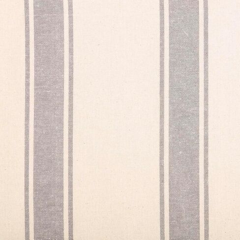 VHC Brands 2 Pieces Grace Grain Sack Stripe Valance Curtains (2 Panels, 16x90) in Saudi Arabia