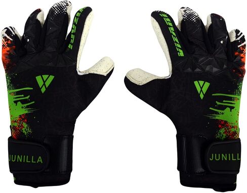 Vizari Junilla F.P. Soccer GK Goalkeeper Gloves with Finger Protection for Adults and Teens | Professional Level in Saudi Arabia