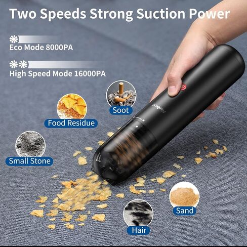 RUBOT Mini Vacuum Cleaner, 16000PA Powerful Suction,USB Charging, Keyboard Cleaner, Cordless Handheld Vacuum for Car Home and Office in Saudi Arabia