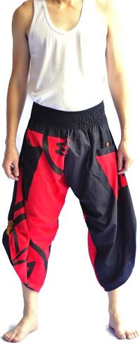 Siam Trendy Men's Japanese Style Pants One Size Black in Saudi Arabia