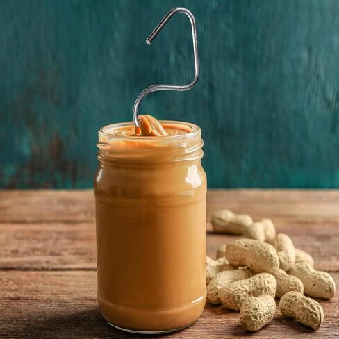 Silver Stainless Steel Natural Peanut Butter Stirrer Mixer Tool Fits 12-30 oz Jars Nut Butter Mixer for Restaurant or Home Kitchen Butter Dishes Serveware in Saudi Arabia