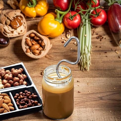 Silver Stainless Steel Natural Peanut Butter Stirrer Mixer Tool Fits 12-30 oz Jars Nut Butter Mixer for Restaurant or Home Kitchen Butter Dishes Serveware in Saudi Arabia