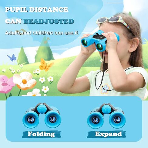 BLACKICE Kids Binoculars, High-Resolution 8x21, Kids Binoculars Gift Set for Boys & Girls, Shockproof & Compact for Bird Watching, Travel, Hiking, Camping, Hunting, Children Outdoor Gear(Yellow) in Saudi Arabia