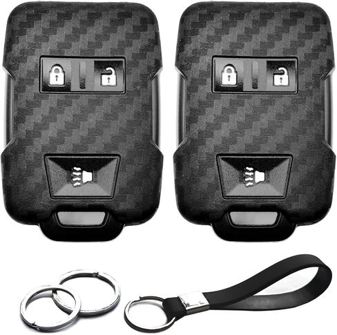 2pcs Compatible with GMC Sierra Yukon XL Canyon Chevy Chevrolet Silverado 1500 2500 3500 HD Classic LD Express Suburban Tahoe Avalanche Captiva Sport Colorado Equinox Key Fob Cover Case in Saudi Arabia
