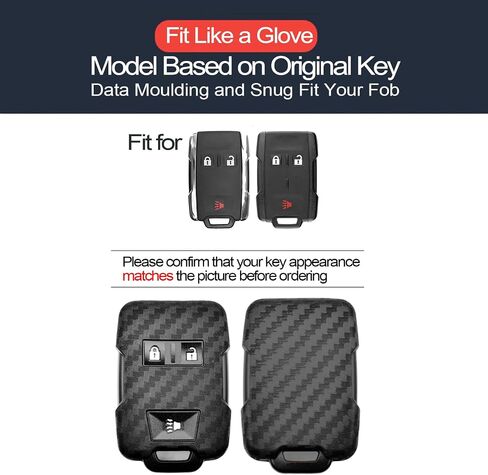 2pcs Compatible with GMC Sierra Yukon XL Canyon Chevy Chevrolet Silverado 1500 2500 3500 HD Classic LD Express Suburban Tahoe Avalanche Captiva Sport Colorado Equinox Key Fob Cover Case in Saudi Arabia