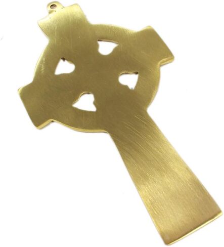 سلتيك كروس معلق على الحائط سلتيك كبير من النحاس بطول 6 3/4 بوصة وعرض 3 3/4 بوصة جاهز للتعليق in Kuwait