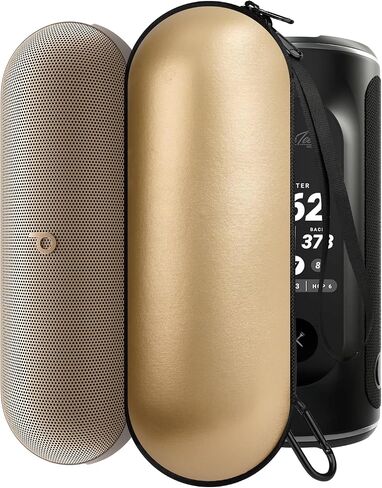 Hard Carrying Case Compatible with Beats Pill Speaker 2024 Version and Blue Tees Golf Player+ GPS Speaker, Lightweight and Portable Protection for Travel, Equipped with Carabiner Clip, Black in Saudi Arabia