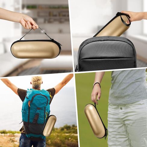 Hard Carrying Case Compatible with Beats Pill Speaker 2024 Version and Blue Tees Golf Player+ GPS Speaker, Lightweight and Portable Protection for Travel, Equipped with Carabiner Clip, Black in Saudi Arabia