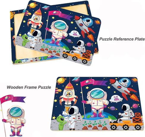 Puzzles for Kids Ages 4-6, Set of 4 Packs with 24-Piece,Preschool Educational Brain Teaser Toys for Boys and Girls 3-8 Years Old in Saudi Arabia