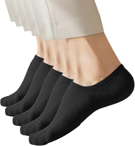 Womens 5 Pack Cotton Socks Ultra Thin Breathable Dry Fit Low Cut Running Ankle Solid Color Socks in Saudi Arabia