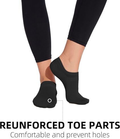 Womens 5 Pack Cotton Socks Ultra Thin Breathable Dry Fit Low Cut Running Ankle Solid Color Socks in Saudi Arabia