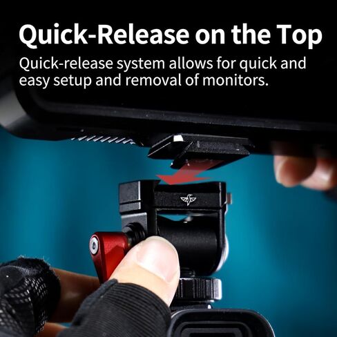 ULANZI Hot Shoe Cold Shoe Adapter Mount with 1/4'' Mount, Magnetic Quick Mount, 180° Tilt Adjustable, Universal Camera Accessory for for DJI OSMO Action 3/4 in Saudi Arabia
