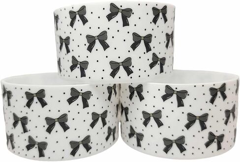 Black Bow Print Stanley Silicone Water Bottle Boots For 20-40oz Stanley, Brumate, Hydrojug, and more!, White in Saudi Arabia