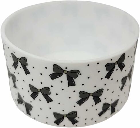 Black Bow Print Stanley Silicone Water Bottle Boots For 20-40oz Stanley, Brumate, Hydrojug, and more!, White in Saudi Arabia
