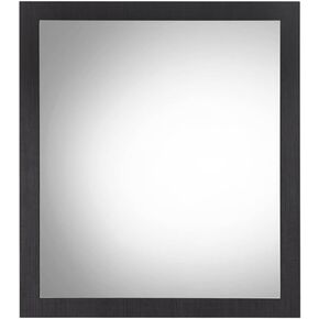 Acme Eos Rectangular Wooden Frmae Mirror in Walnut Black