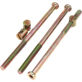Bunk Bed Bolts, cSeao 10-Pack M8 x 150mm Socket Cap Bolts Barrel Nuts Set for Headboard Bed Frame Zinc Plated