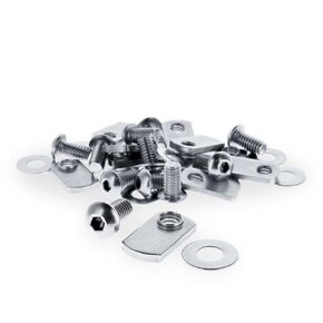 8020, 3620, 15 Series, 5/16-18 x .625" Long 8utton Head Socket Cap Screw (BHSCS), with .345" Washer and Economy Slide-in T-Nut, Stainless Steel SS 8020 Channel Hardware HW (10)