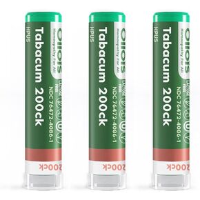 OLLOIS Tabacum 200ck Organic, Lactose-Free, Vegan, Homeopathic Medicine, 80 Pellets (Pack of 3)